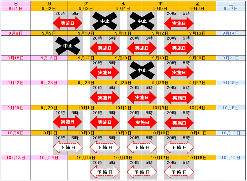 日時のイメージ画像