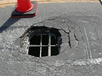 Image of example of damaged road
