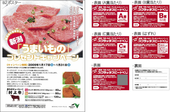 キャンペーンポスター、スクラッチスピードくじのイメージ画像