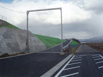 ภาพเส้นทางทางออกของรถพยาบาล