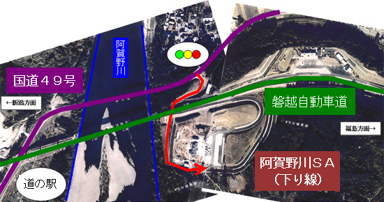 Image of guide map from National Route 49