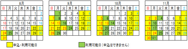 ご利用期間のイメージ画像