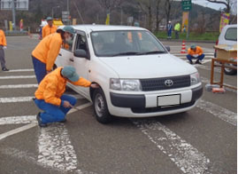 Photograph of vehicle inspection