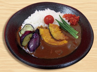 夏季蔬菜咖喱（650日元）的图像图像[Meitetsu Tanihama SA（下线）小吃角]
