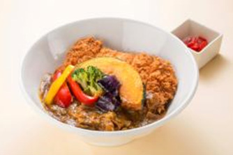 Aganohime牛肉炸猪排咖喱碗的图像图像[1,500日元]