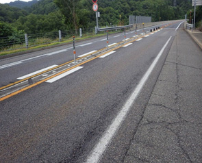 Image of pavement repair (between Tsugawa IC and Nishiaizu IC)
