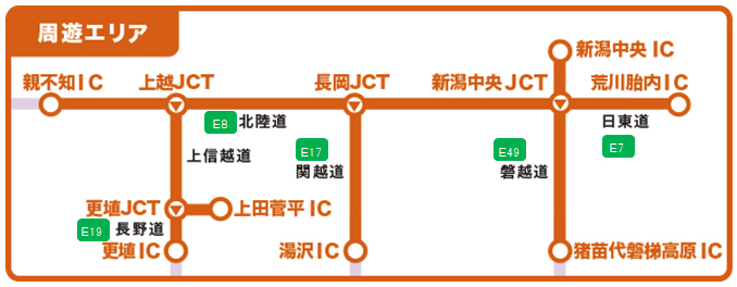 周遊エリアのイメージ画像