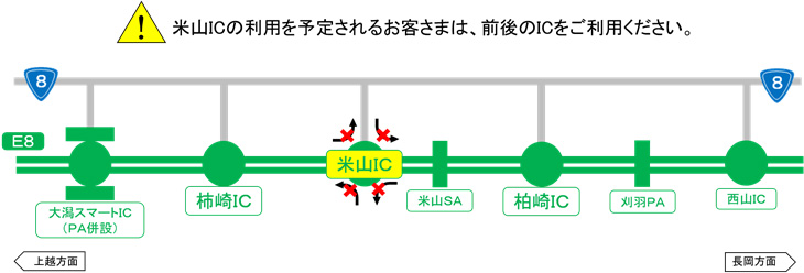 通行止め箇所及び迂回路のイメージ画像