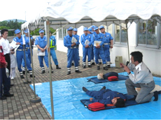 消防部门（磐越自動車道Abukuma Kogen SA）关于急救基本知识的讲座图片