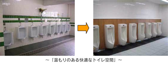 温もりのあるトイレ空間のイメージ画像