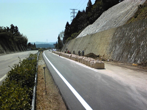 【応急復旧完了の状況】の写真