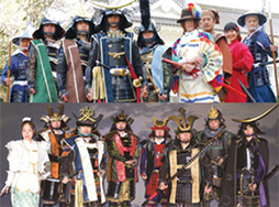 『奥州・仙台おもてなし集団!伊達武将隊』と『山形おきたま・【愛】の武将隊』のイメージ画像