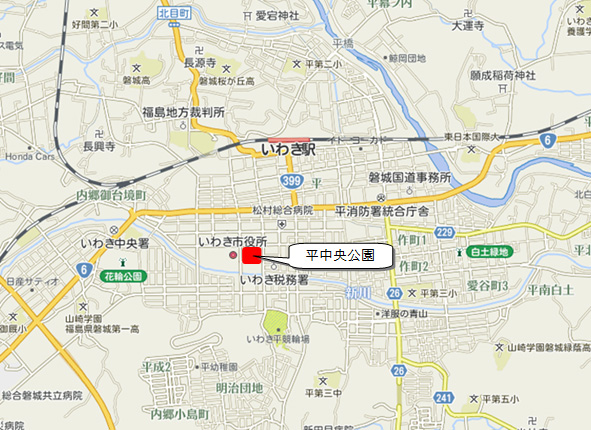 会場位置図のイメージ画像