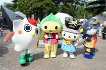 参加各県の「ご当地キャラ」参加のイメージ画像