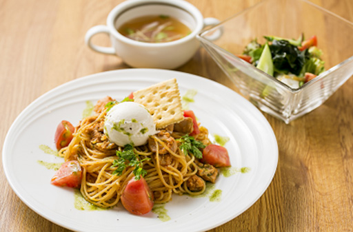 蔵王チーズとデリシャストマトソースのパスタのイメージ画像