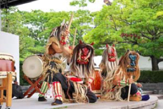 (Akita Prefecture) Image of Namahage drum