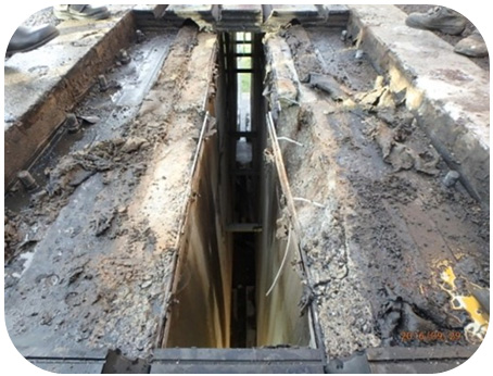 伸縮装置損傷状況のイメージ画像