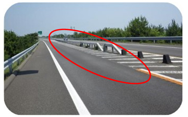Image of road marking situation