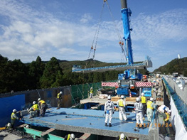 新しい床版設置状況のイメージ画像
