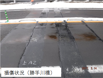 損傷状況（勝手川橋）のイメージ画像