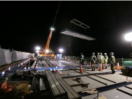 新しい床版設置状況のイメージ画像