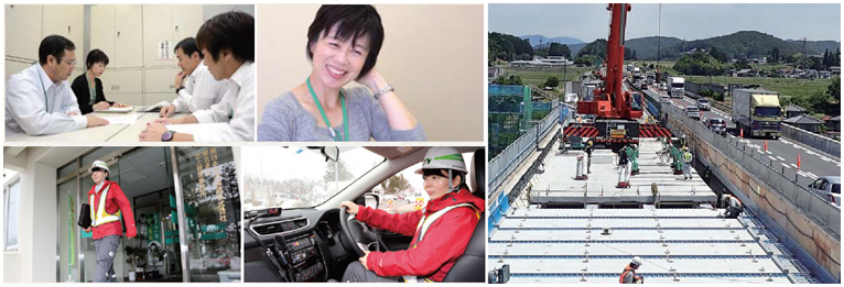<< Information for interview >> For the first time, we will hold a site tour and exchange meeting for female engineers on the Tohoku Expressway renewal construction