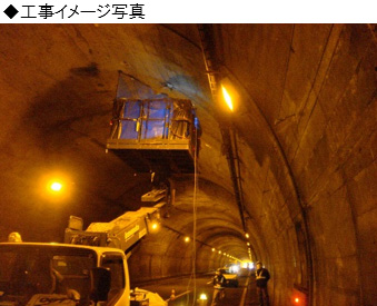 トンネル補強工事の写真