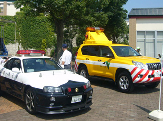 Image image of patrol car and patrol car exhibition