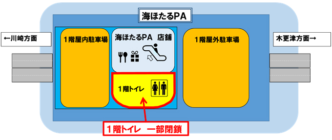 1階トイレ位置図のイメージ画像