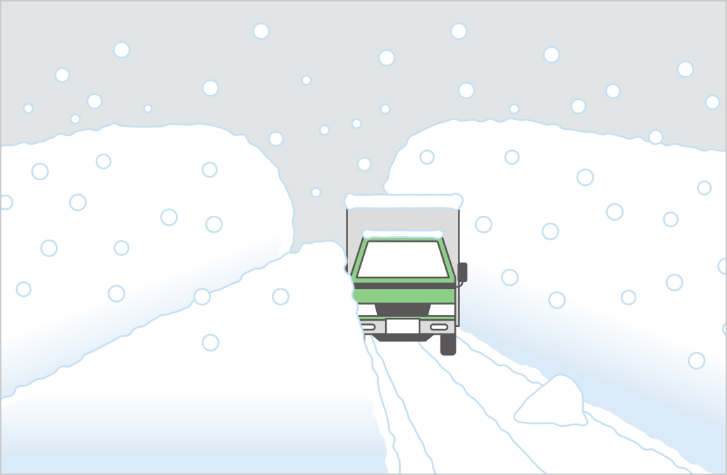 大雪時の道路空間と交通の確保