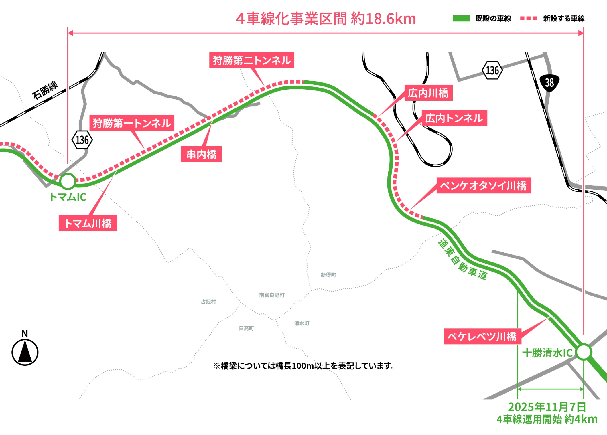 トマムIC～十勝清水IC