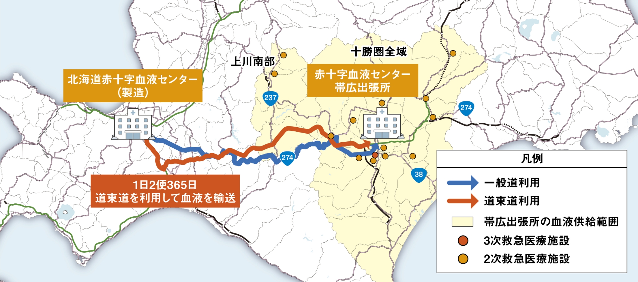 安定的な血液輸送を支援