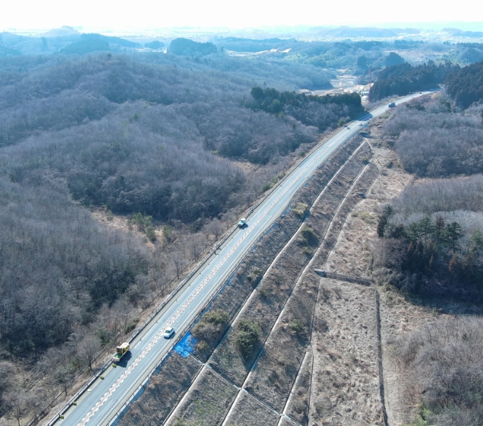 大亀地区土工部（富谷JCT方面）
