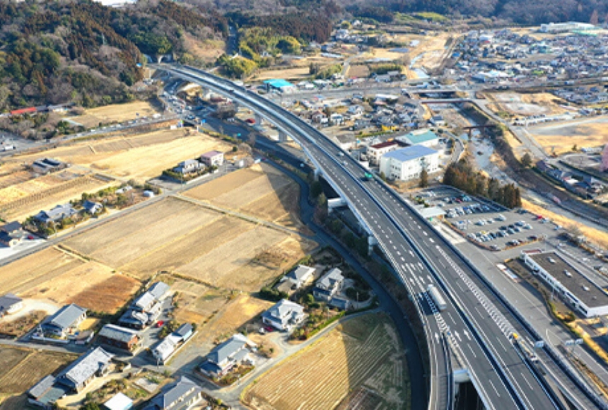 いわき中央IC付近