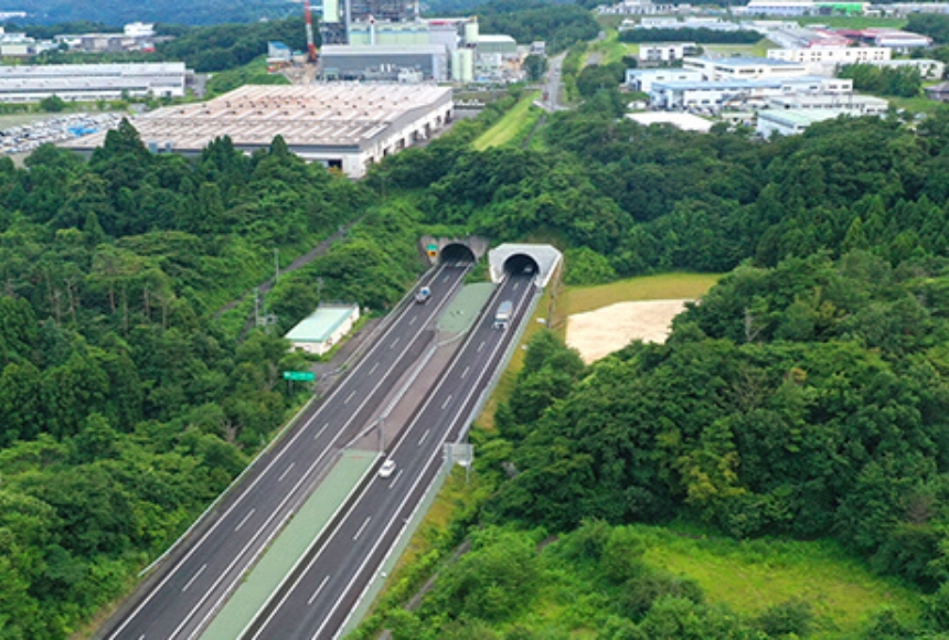好間トンネル北側坑口付近