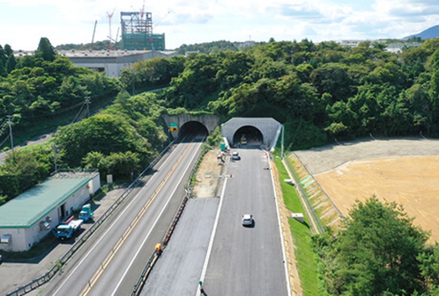 好間トンネル北側坑口付近