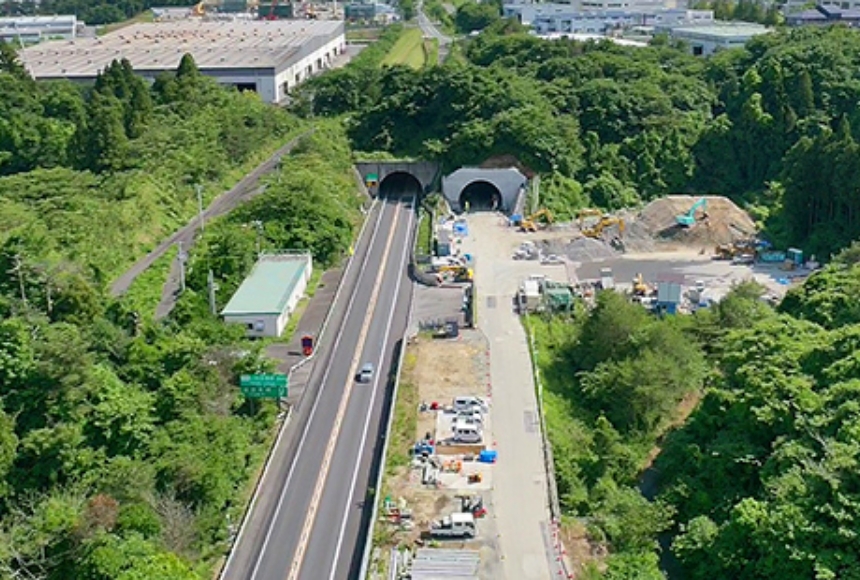 好間トンネル北側坑口付近