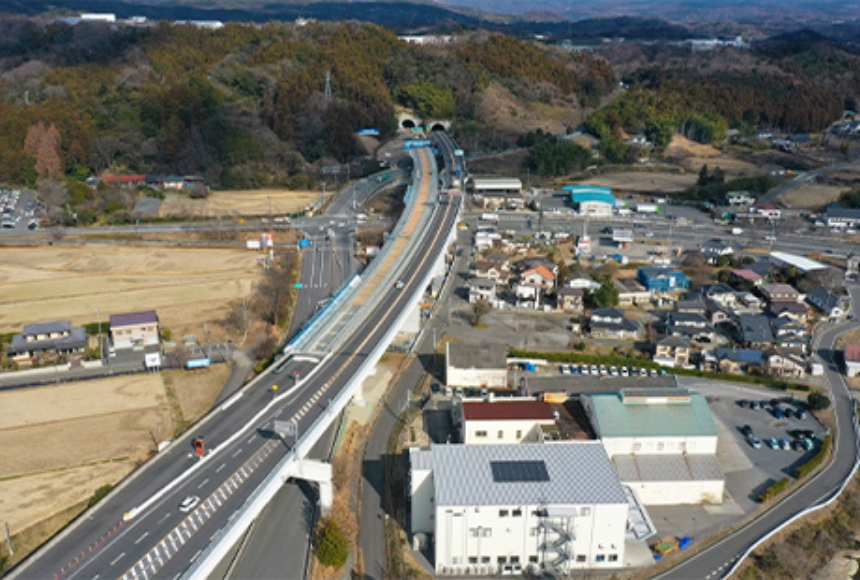 いわき中央IC付近