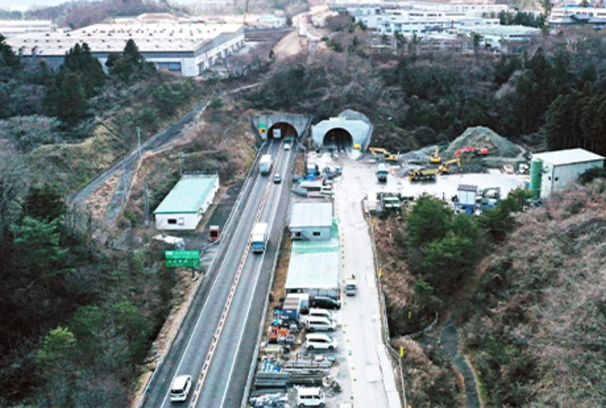 好間トンネル北側坑口付近