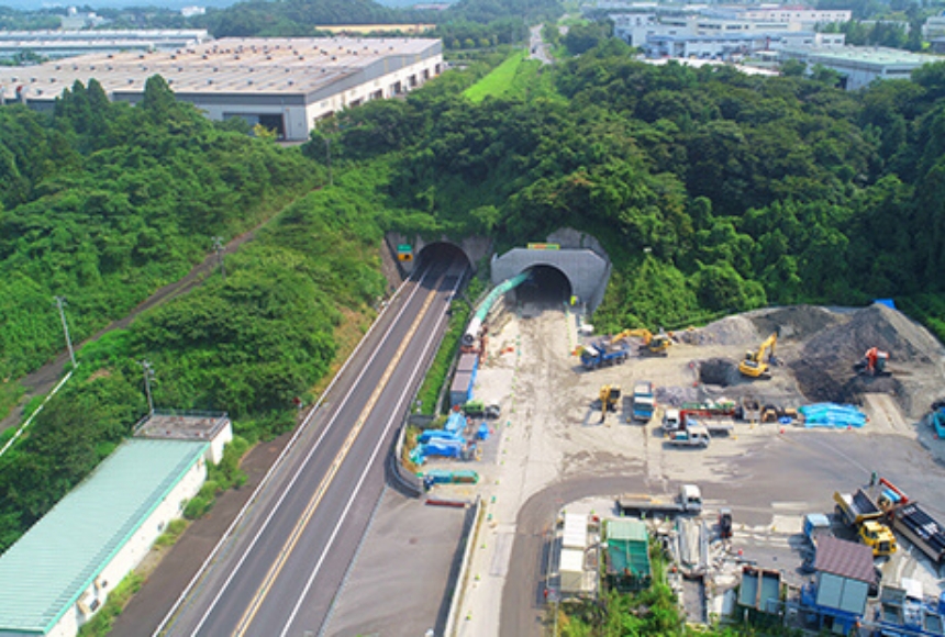 好間トンネル北側坑口付近