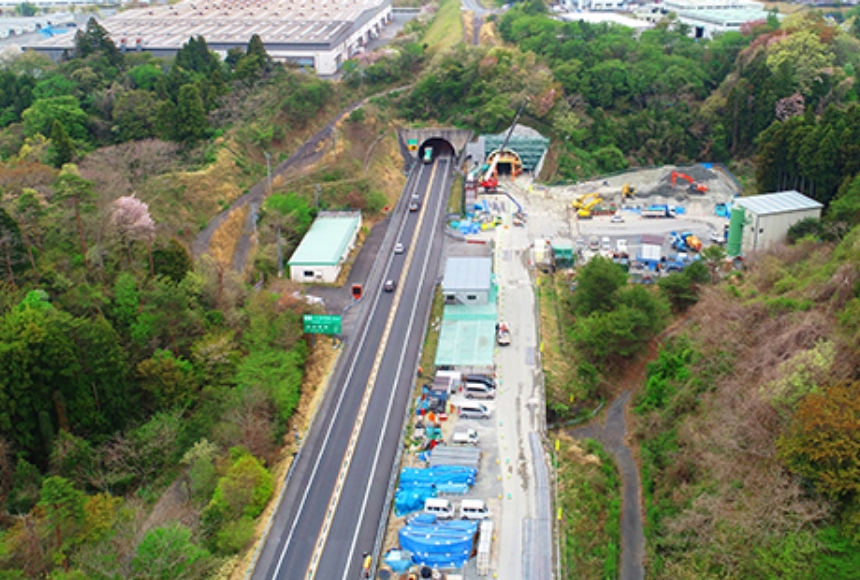 好間トンネル北側坑口付近