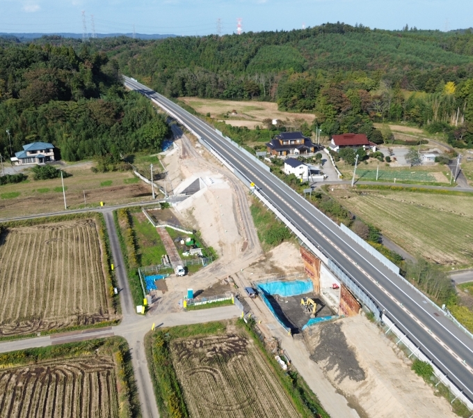 浪江IC付近土工部