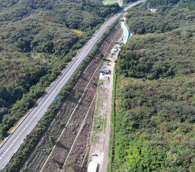大亀地区土工部（富谷JCT方面）