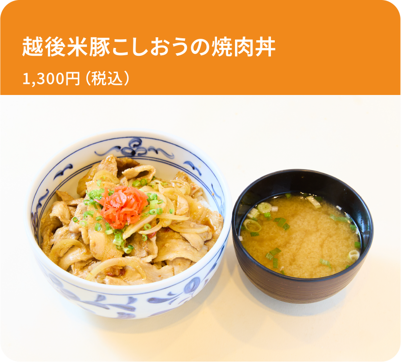 越後米豚こしおうの焼肉丼